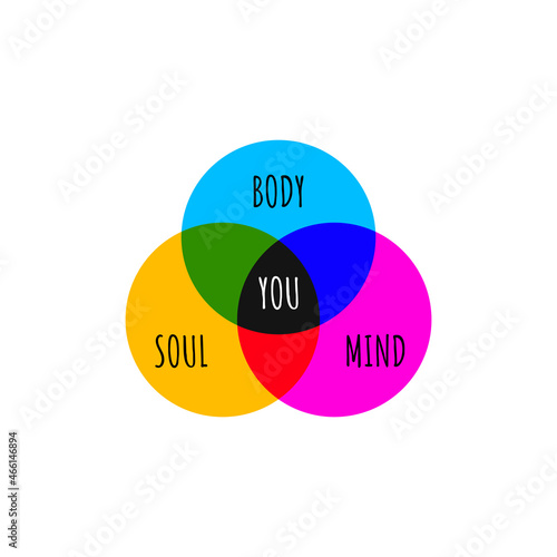 Balance of soul mind and body icon