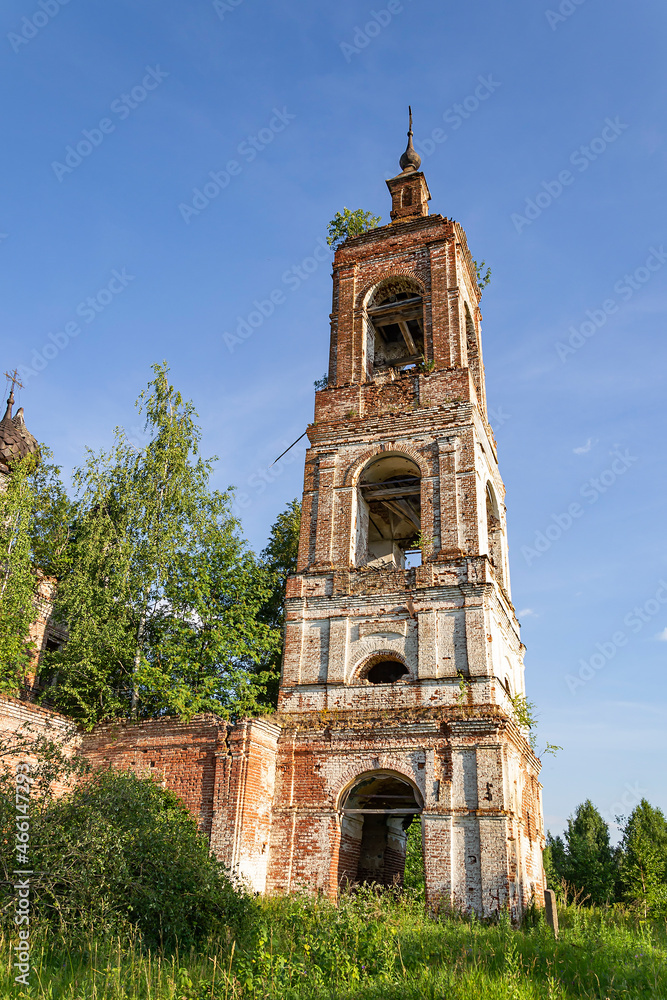 abandoned Orthodox bell tower