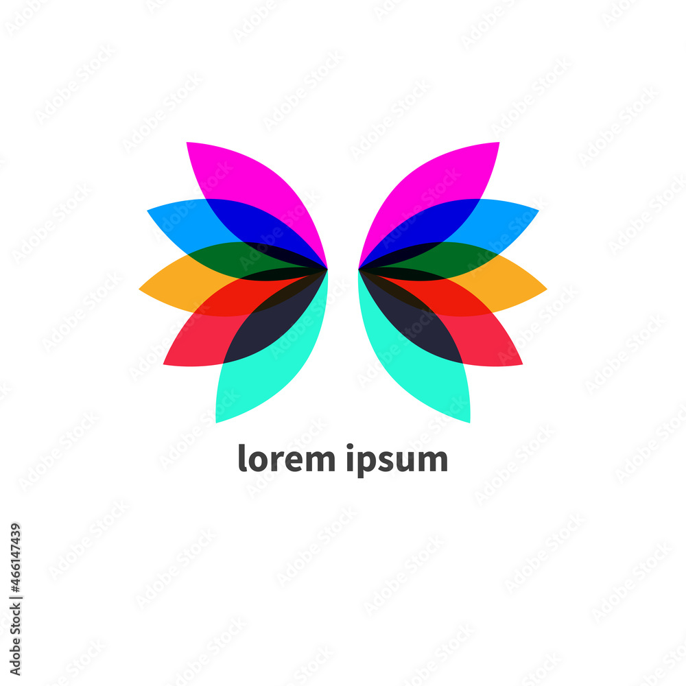 Butterfly abstract geometric logo Butterfly abstract geometric logo