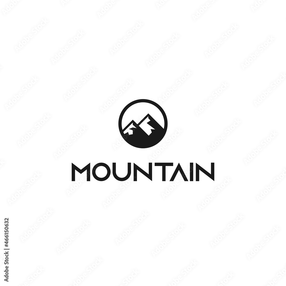 Fototapeta premium mountain logo design vector. logo template