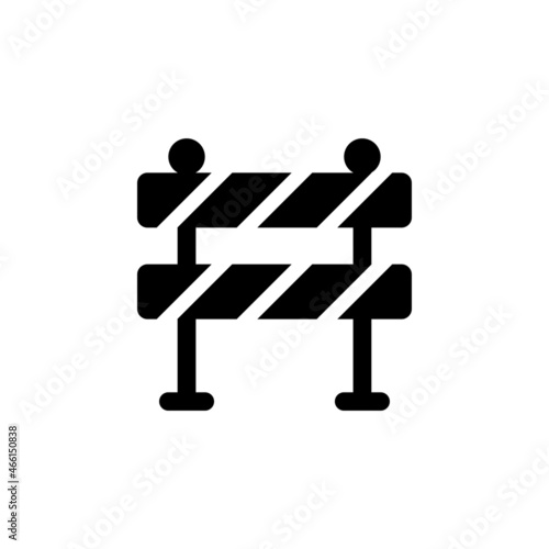 barrier icon, safety vector, forbidden illustration