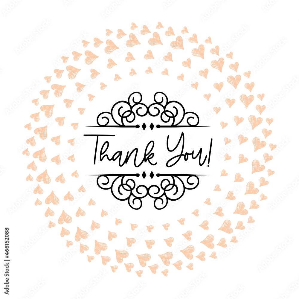 Thank You Card. Hand Written Lettering for Title, Heading, Photo Overlay, Wedding Invitation, Thank You Message Thank You Card. Hand Written Lettering for Title, Heading, Photo Overlay, Wedding Invitation, Thank You Message