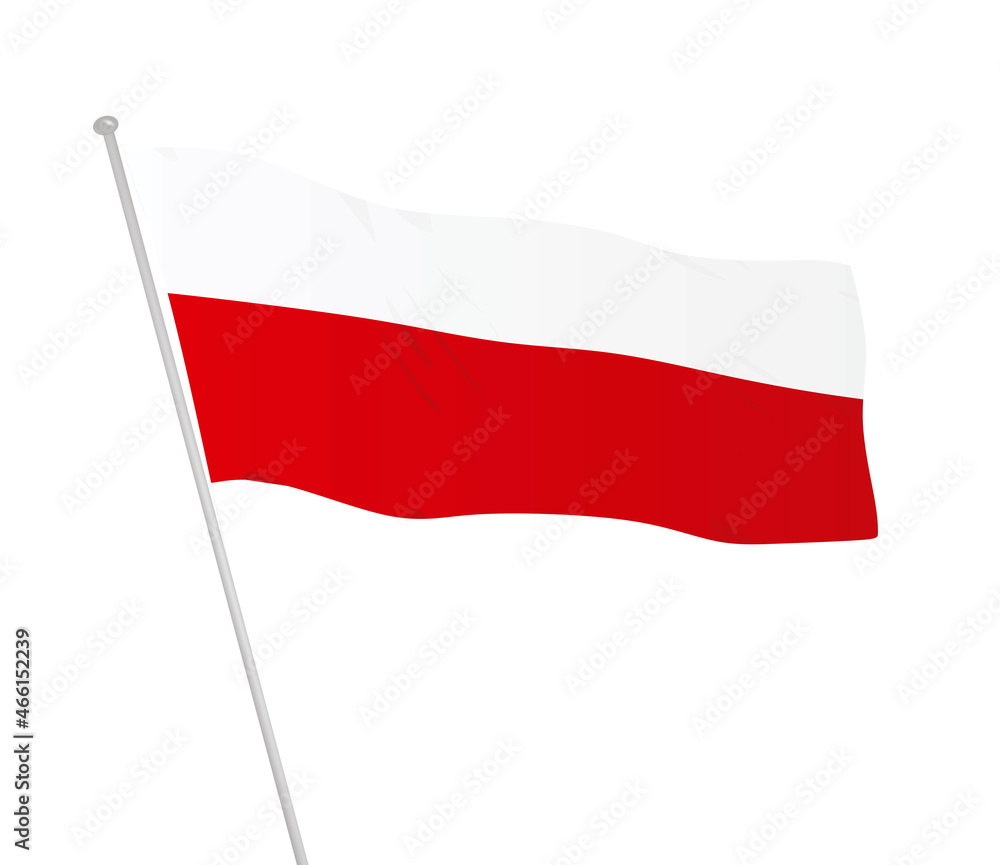 Poland national flag. vector illustration Poland national flag. vector illustration