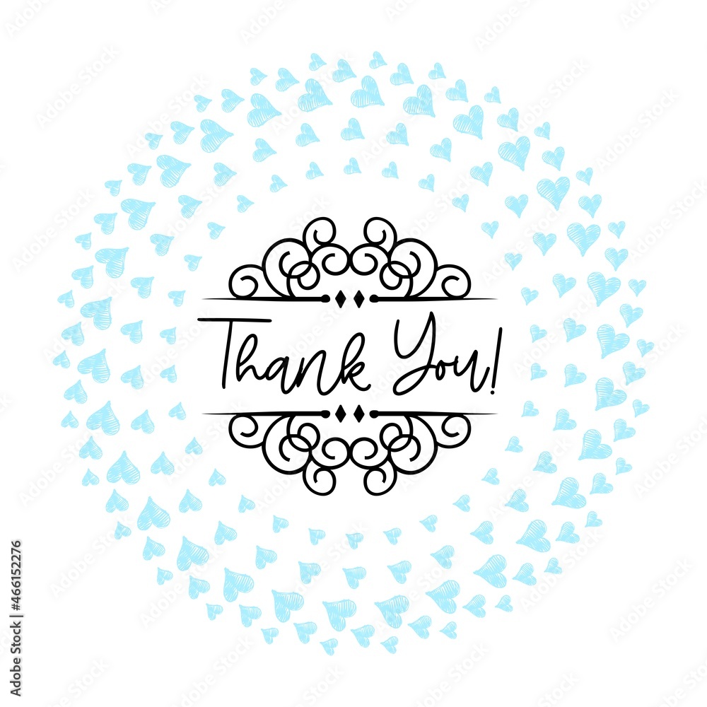 Thank You Card. Hand Written Lettering for Title, Heading, Photo Overlay, Wedding Invitation, Thank You Message Thank You Card. Hand Written Lettering for Title, Heading, Photo Overlay, Wedding Invitation, Thank You Message
