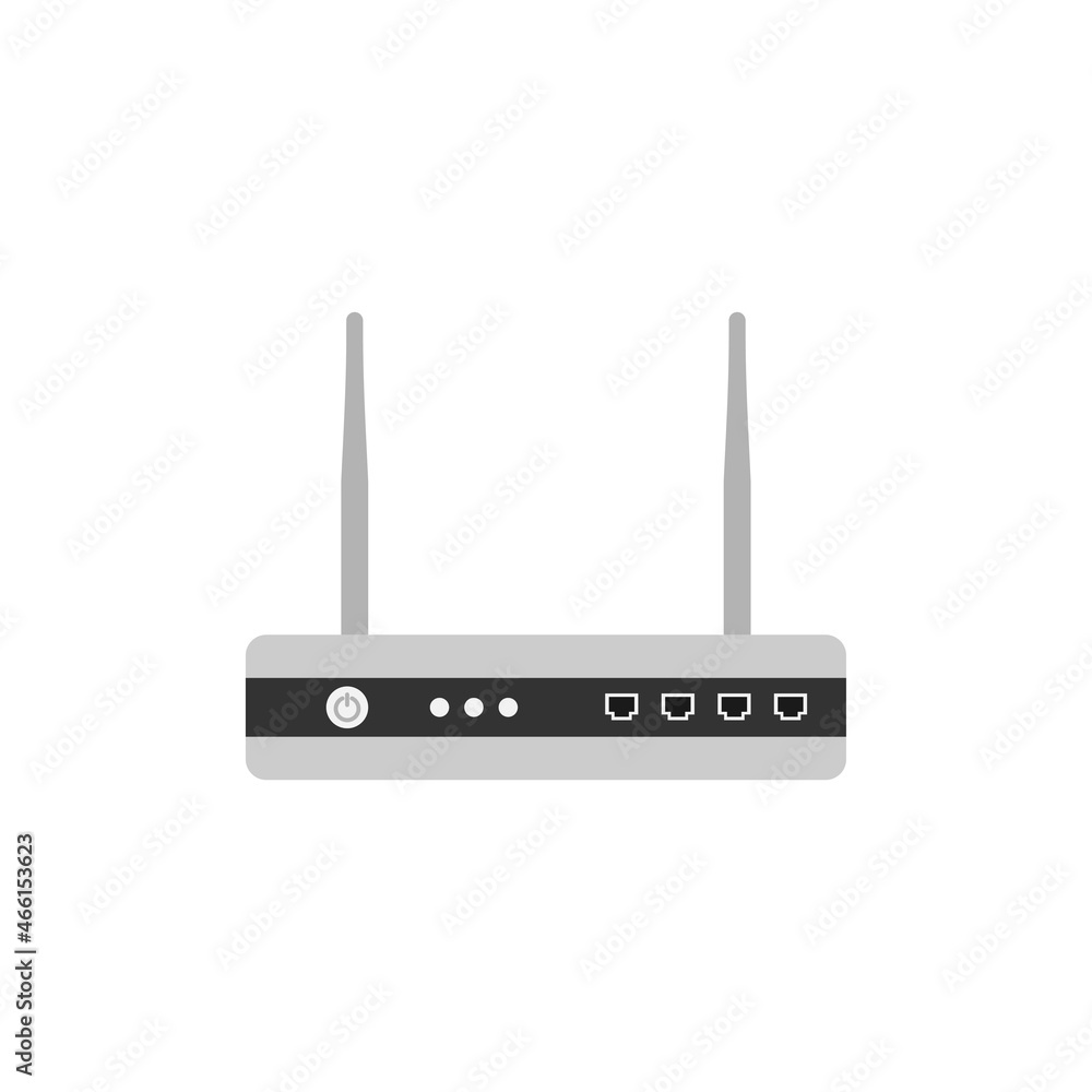 Router modem icon design template vector isolated illustration Router modem icon design template vector isolated illustration