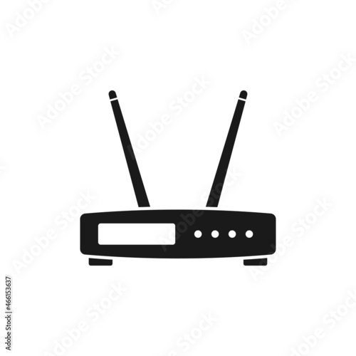 Router modem icon design template vector isolated illustration