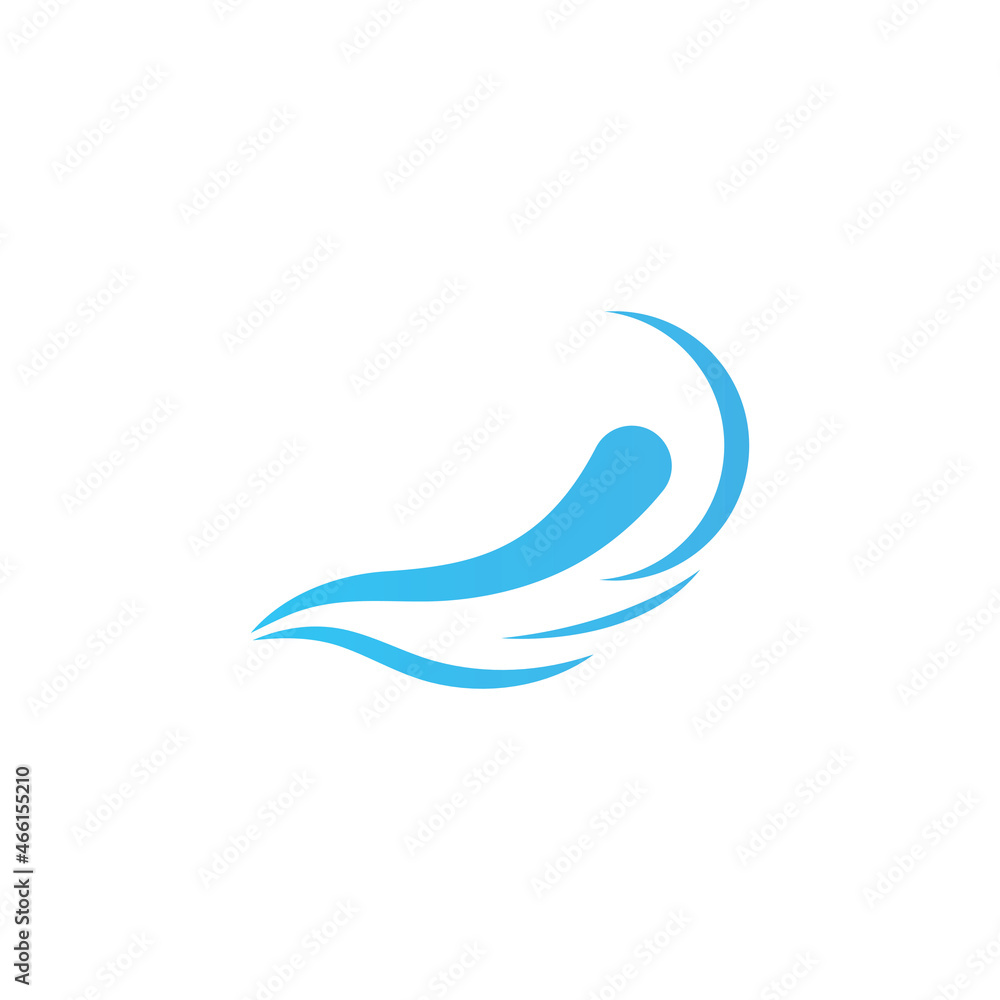 Water wave icon vector Water wave icon vector