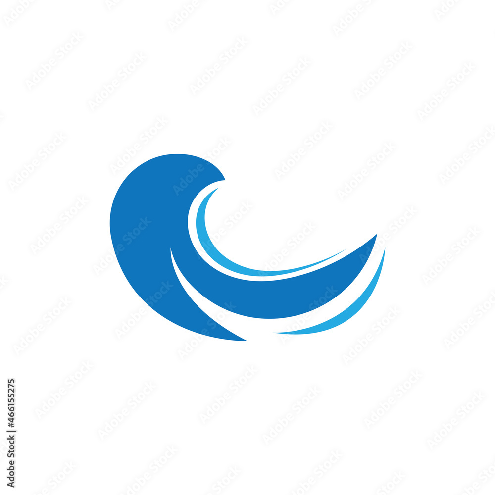 Water wave icon vector Water wave icon vector