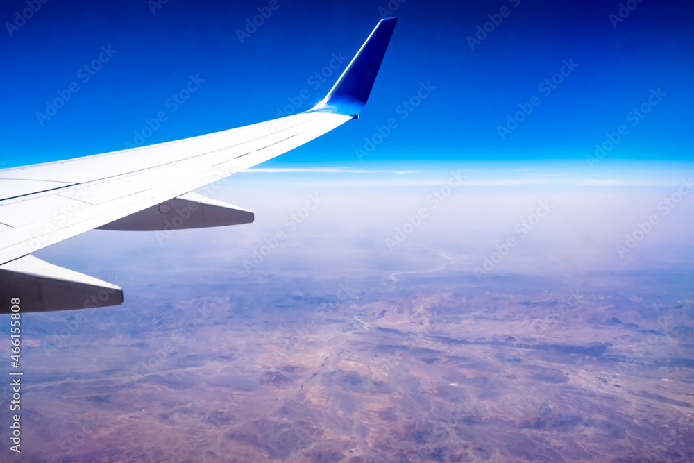 Nice view from the airplane window. Traveling concept. Nice view from the airplane window. Traveling concept.