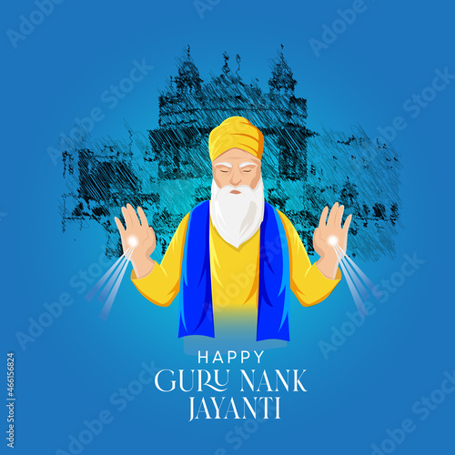 Guru Nanak Jayanti Creative Vector
