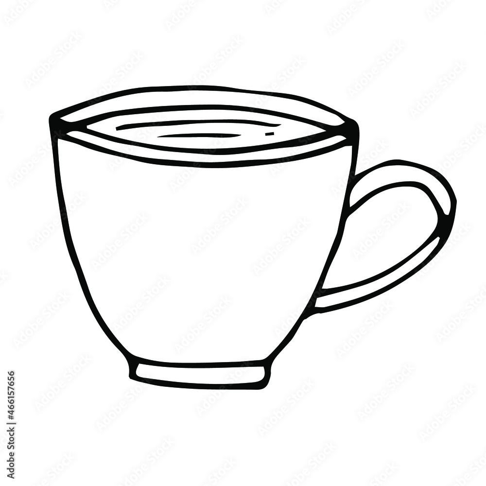 Coffee vector illustration, hand drawing sketch Coffee vector illustration, hand drawing sketch