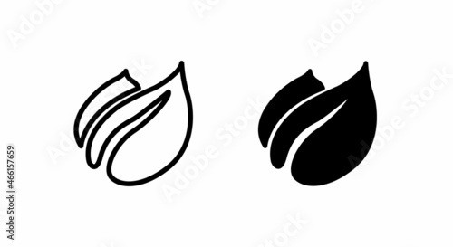 leaf nature, Sprout, plant, Leaves, organic plant, growth conditions, Floral branch icons button, vector, sign, symbol, logo, illustration, editable stroke, flat design style isolated on white linear