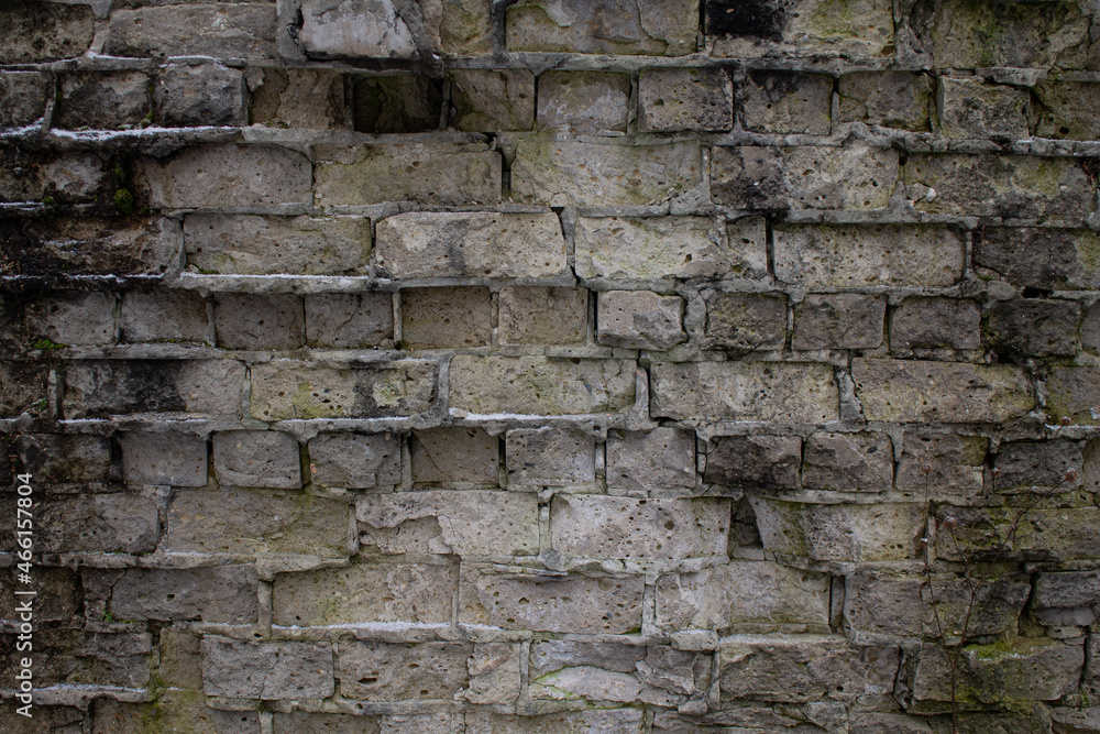 gray brick wall, old building, textured background gray brick wall, old building, textured background