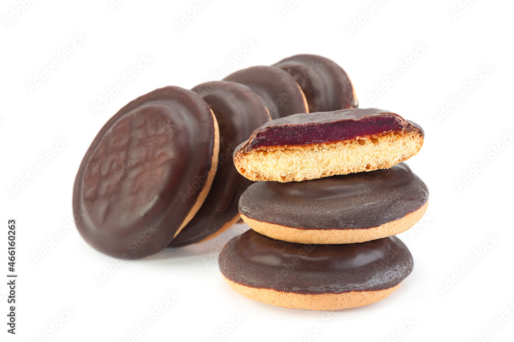 Cookies with fruit marmalade and chocolate Cookies with fruit marmalade and chocolate