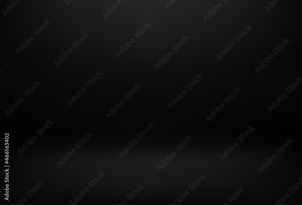 Black interior background vector 3d illustration