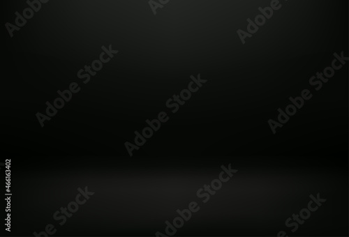 Black interior background vector 3d illustration