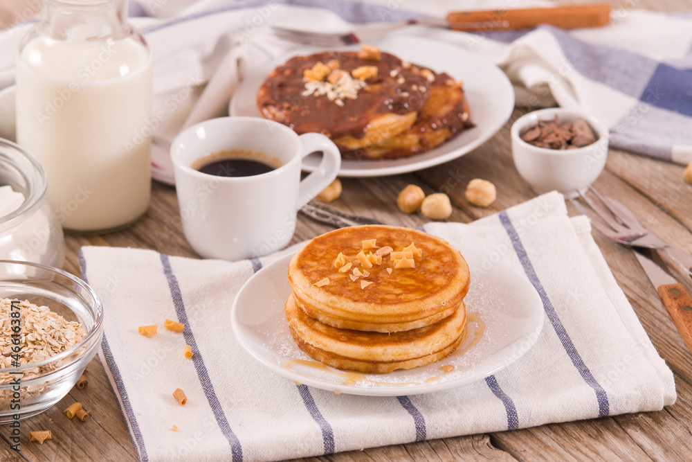 Honey Pancakes. Honey Pancakes.