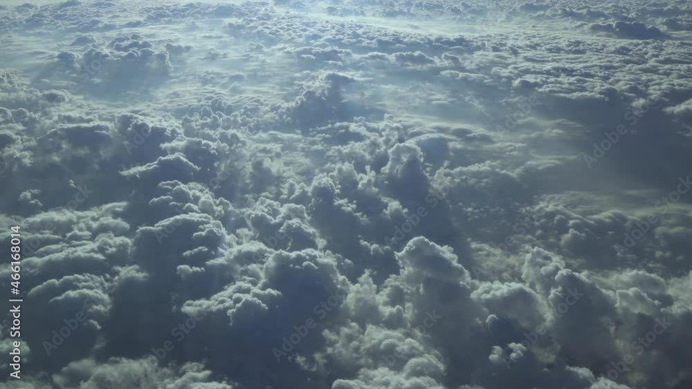 View from a flying plane to the clouds. Beautiful landscape in the sky. View from a flying plane to the clouds. Beautiful landscape in the sky.