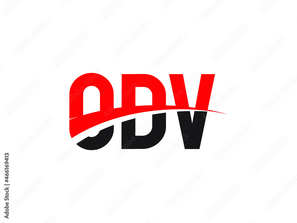 ODV Letter Initial Logo Design Vector Illustration ODV Letter Initial Logo Design Vector Illustration
