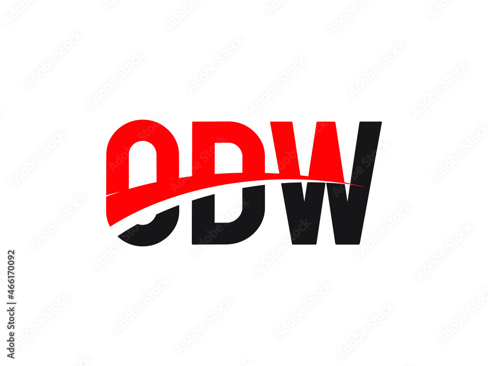 ODW Letter Initial Logo Design Vector Illustration