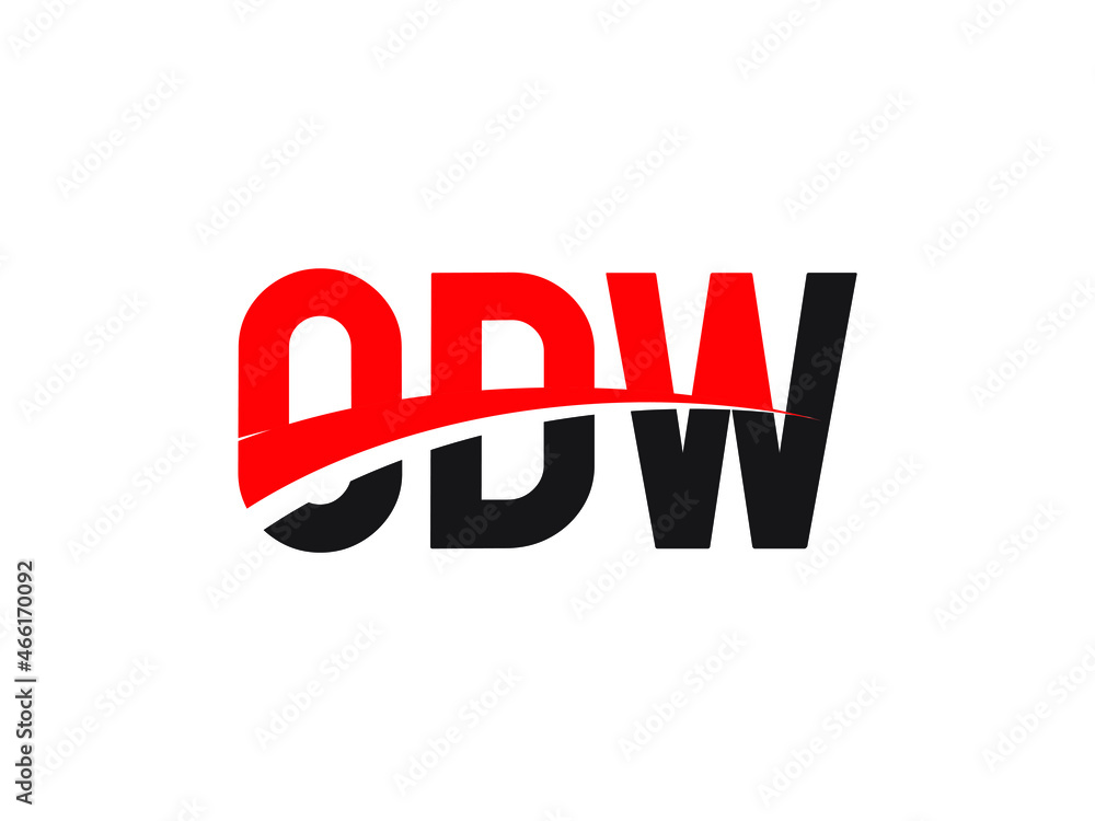 ODW Letter Initial Logo Design Vector Illustration ODW Letter Initial Logo Design Vector Illustration