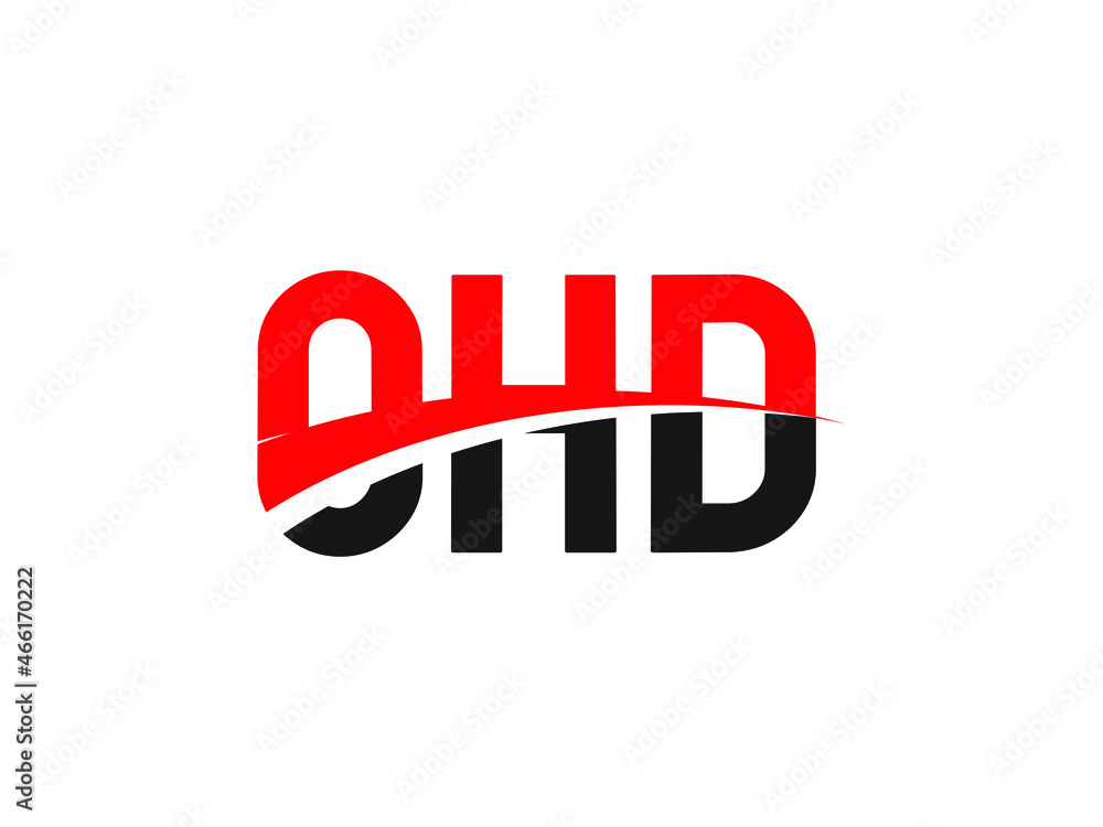 OHD Letter Initial Logo Design Vector Illustration OHD Letter Initial Logo Design Vector Illustration