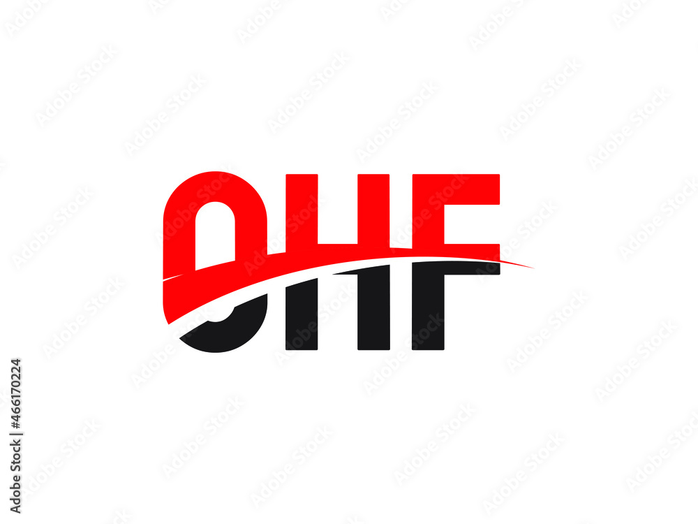 Obraz premium OHF Letter Initial Logo Design Vector Illustration