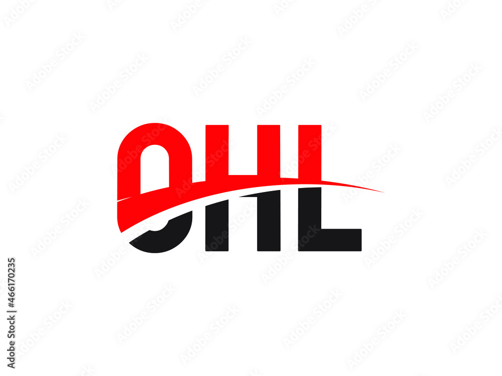 Obraz premium OHL Letter Initial Logo Design Vector Illustration