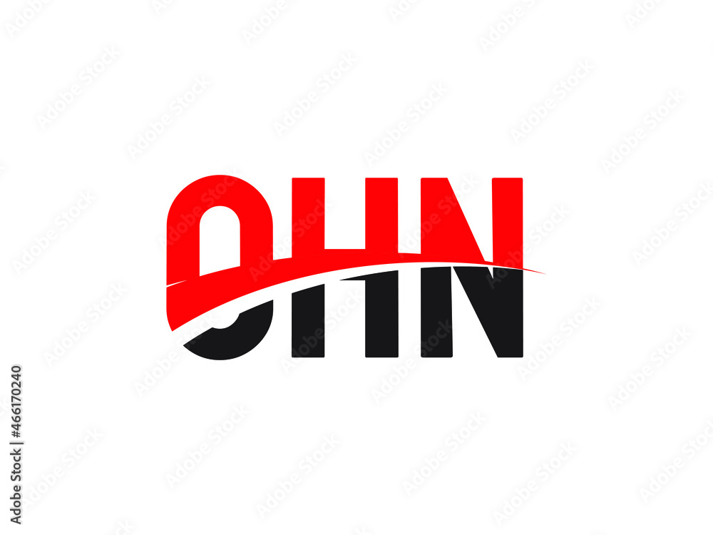 OHN Letter Initial Logo Design Vector Illustration