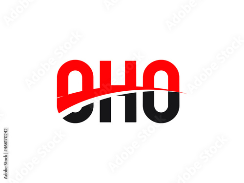 OHO Letter Initial Logo Design Vector Illustration