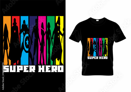 super hero t-shirt design