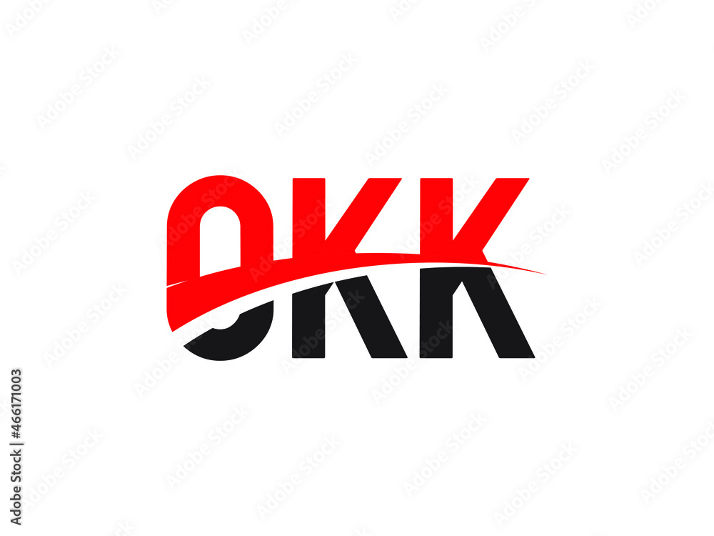 OKK Letter Initial Logo Design Vector Illustration
