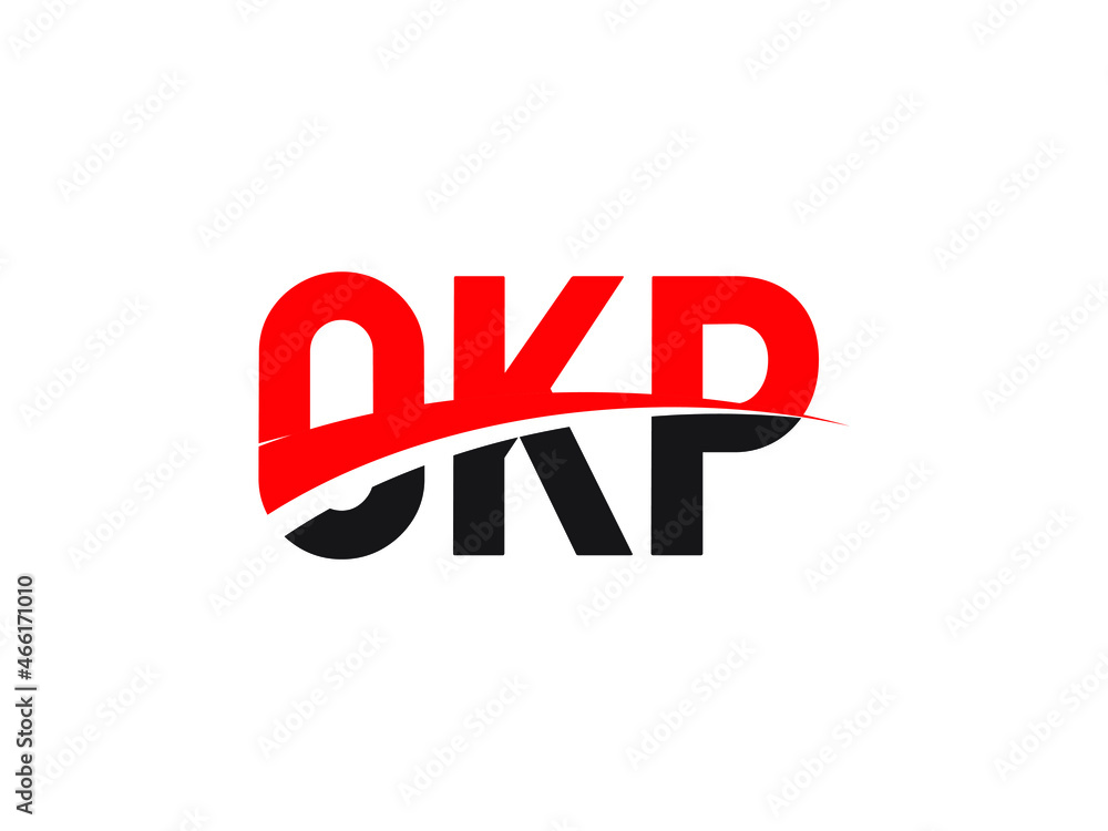 OKP Letter Initial Logo Design Vector Illustration OKP Letter Initial Logo Design Vector Illustration