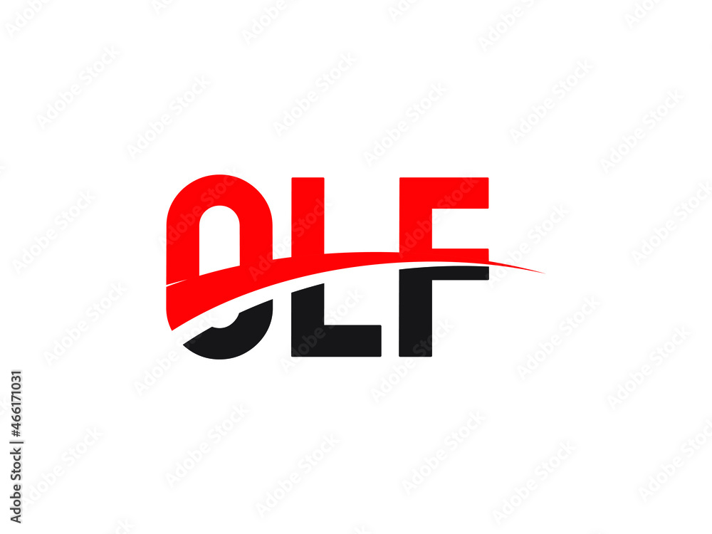 Fototapeta premium OLF Letter Initial Logo Design Vector Illustration