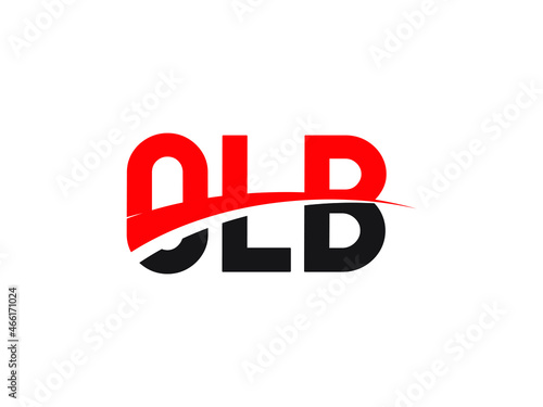 OLB Letter Initial Logo Design Vector Illustration photo