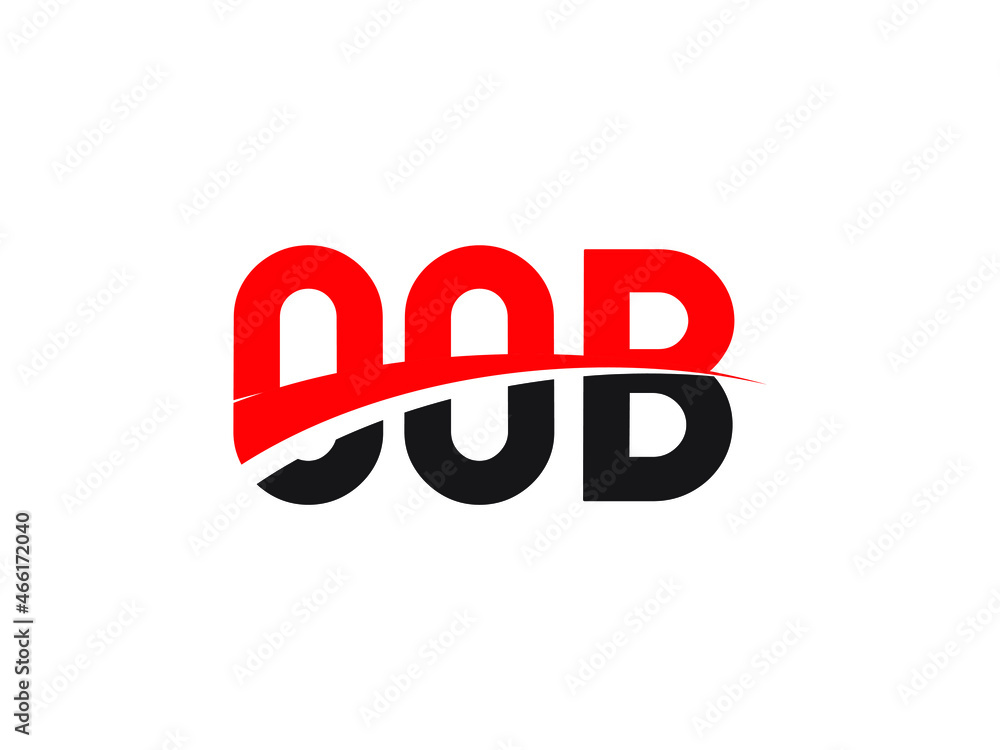 OOB Letter Initial Logo Design Vector Illustration OOB Letter Initial Logo Design Vector Illustration