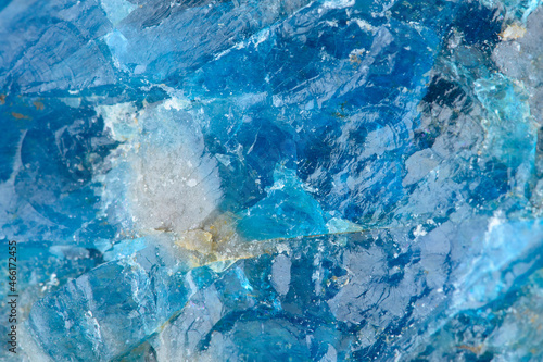 Blue apatite abstract photo