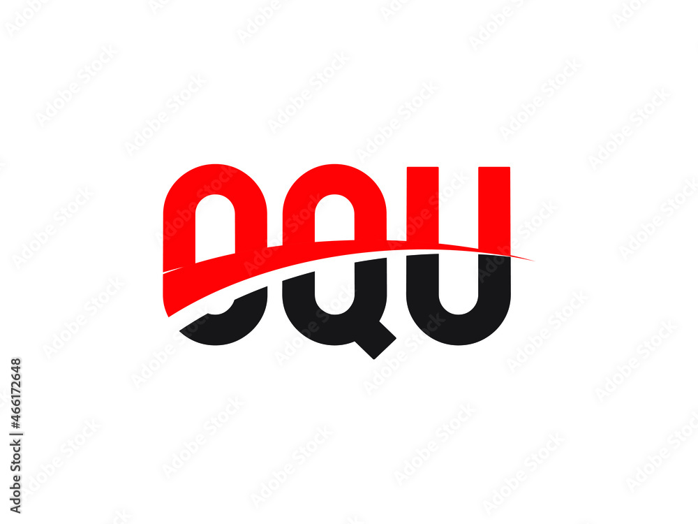 OQU Letter Initial Logo Design Vector Illustration OQU Letter Initial Logo Design Vector Illustration