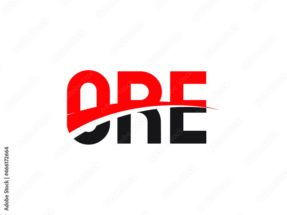 ORE Letter Initial Logo Design Vector Illustration ORE Letter Initial Logo Design Vector Illustration