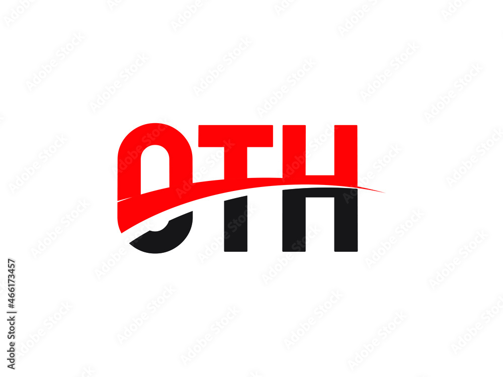 Fototapeta premium OTH Letter Initial Logo Design Vector Illustration