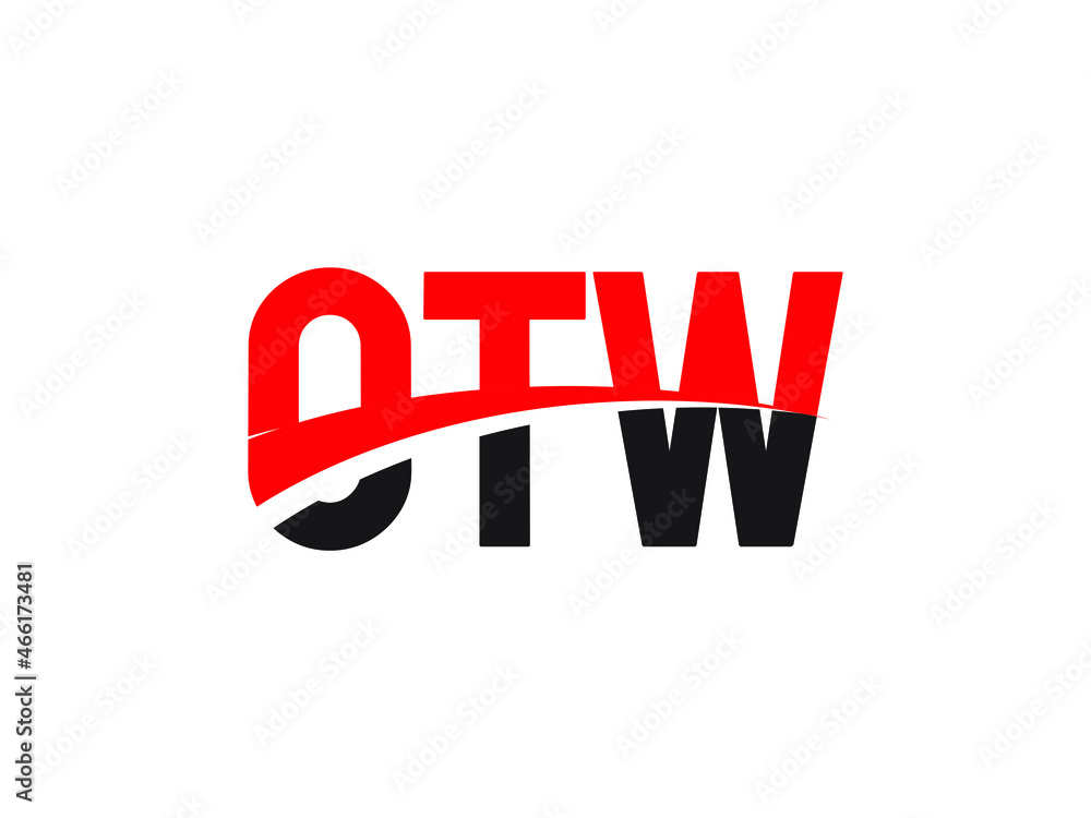 OTW Letter Initial Logo Design Vector Illustration OTW Letter Initial Logo Design Vector Illustration