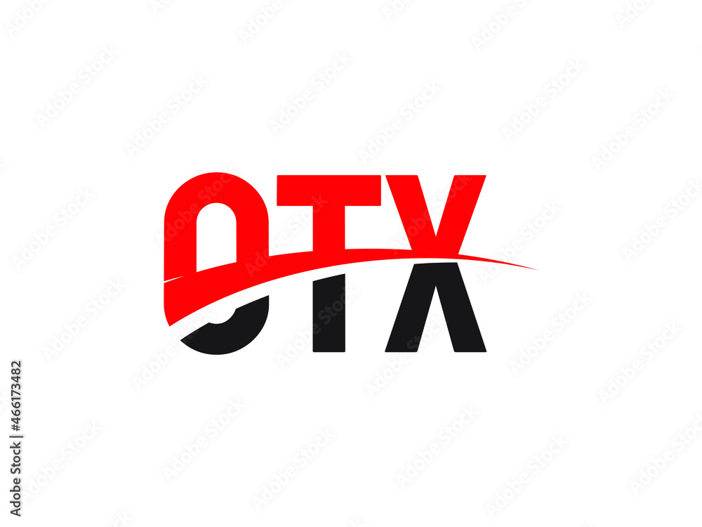 Obraz premium OTX Letter Initial Logo Design Vector Illustration