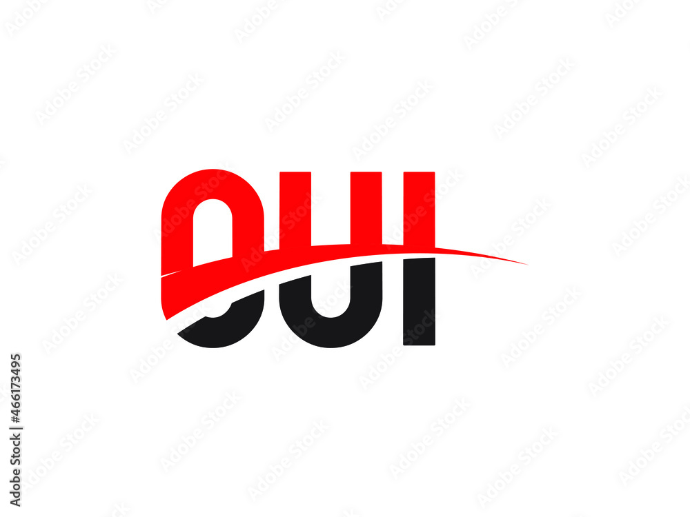OUI Letter Initial Logo Design Vector Illustration OUI Letter Initial Logo Design Vector Illustration