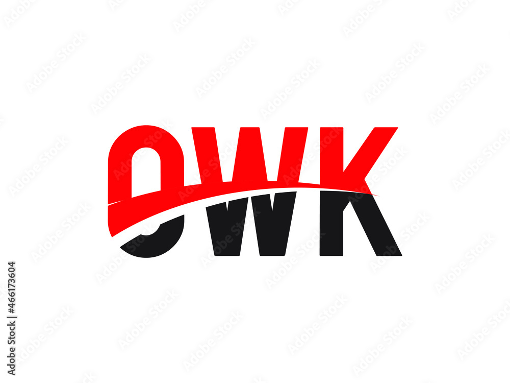 OWK Letter Initial Logo Design Vector Illustration