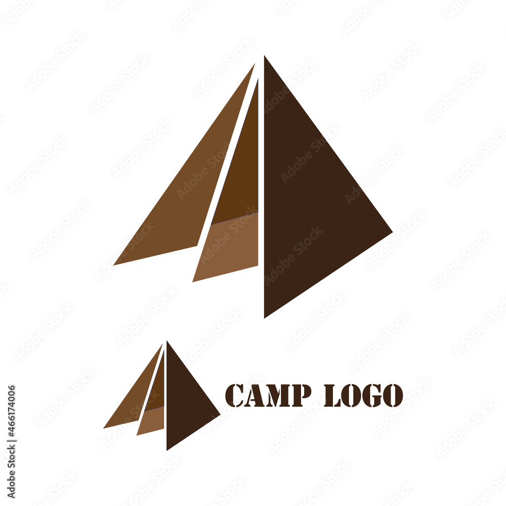 camp logo vector illustration. tent camp design camp logo vector illustration. tent camp design