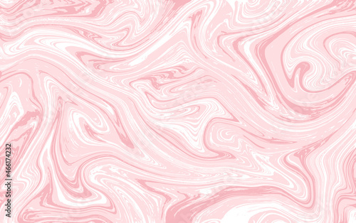 Seamless abstract marble pattern, wood texture, watercolor marble pattern. White and pink colors. Hand drawn vector background.