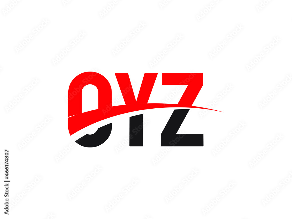 Fototapeta premium OYZ Letter Initial Logo Design Vector Illustration