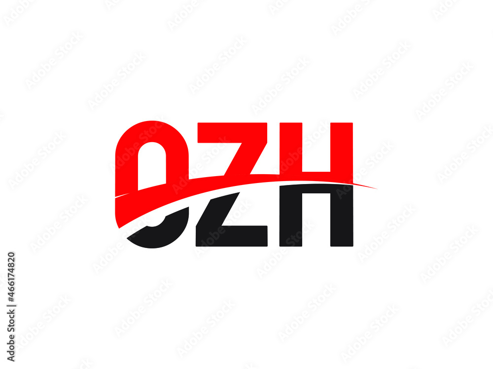 Obraz premium OZH Letter Initial Logo Design Vector Illustration