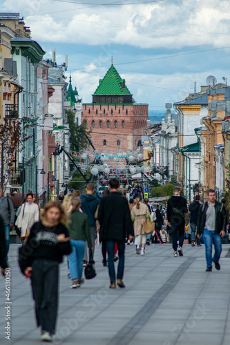 pedestrian street in Nizhny Novgorod