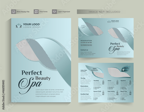Spa & Beauty Saloon Bifold Brochure